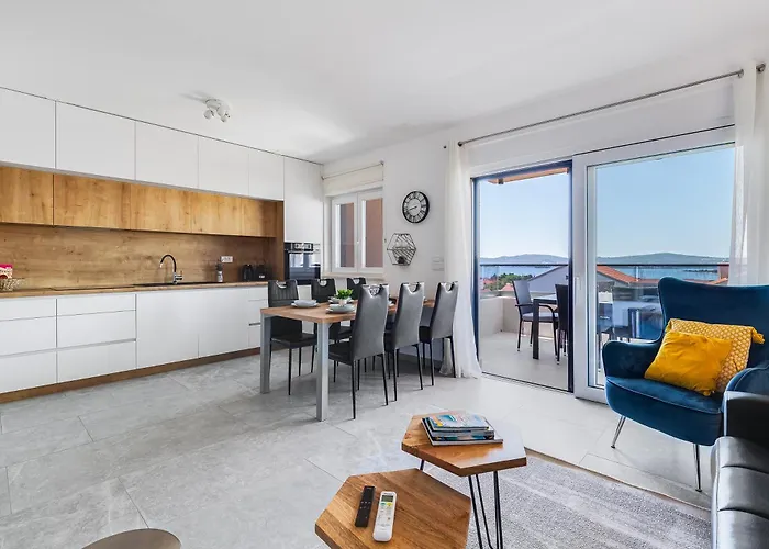 Sea Bay View - Avec Piscine Et Magnifique Vue Sur Apartament Sveti Filip i Jakov